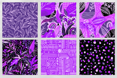 16 Violet Garden Seamless Patterns Product Image 3