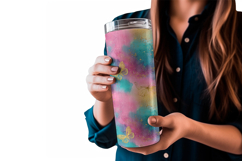 Whimsical Glitter Tumbler Wrap 20 oz, Sublimation Design Product Image 3