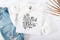 The Lord Bless You Floral SVG Design Numbers 6:24 Product Image 2