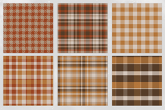 16 Autumn Plaid Seamless Patterns Product Image 3