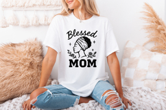 Blessed Mom PNG, Floral Afro Woman Sublimation, African Product Image 2