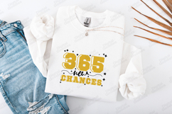 Happy New Year 2026 365 Days New Chances SVG Shirt Design Product Image 1