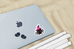 Cute Pink Halloween Printable Stickers PNG Files Product Image 3