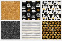 Gold Nursery Digital Paper Product Image 5