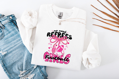 Football Girls SVG - No Need Referees Pink Bow Design Product Image 1
