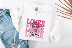 Lover Vibes Cupid PNG | Pink Retro Valentine Sublimation Product Image 3