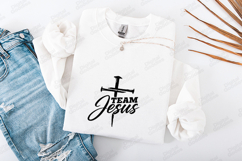 Team Jesus SVG - Christian Nail Cross Religious Cut File Product Image 3