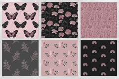 16 Blush &amp; Noir Seamless Patterns Product Image 3