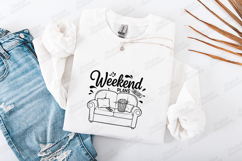 Weekend Plans Couch SVG PNG JPG Popcorn Movie Night Art Product Image 3