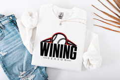 Winning Season SVG - Baseball Retro Team Championship Logo Product Image 3