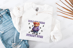 Street Star Teddy Bear SVG - Hip Hop Dollars Bear Design Product Image 1