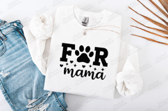 Fur Mama SVG - Trendy Paw Print Pet Lover Shirt Design Product Image 2