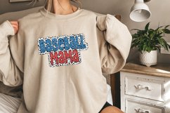Trending Baseball Mom PNG, Dalmatian Glitter Sublimation Product Image 3