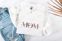 Thank You Mom SVG - Minimalist Mother Appreciation Cut File Product Image 1