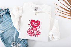 Retro Disco Heart Drop SVG Party Club Valentine Sublimation Product Image 3