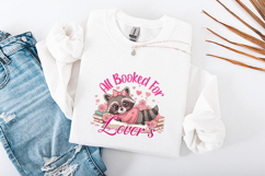 All Booked For Lovers PNG | Cute Raccoon Valentine Design Product Image 1