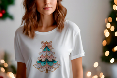 4 Whimsical Christmas Trees Clipart, Whimsy Xmas PNG Files Product Image 3