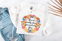 Self Love Boho Floral Wreath JPG Digital Art Design Product Image 2