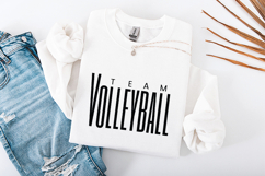 Volleyball Team SVG | Clean Minimalist Sports Cut File Product Image 1