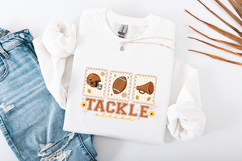 Tackle Season SVG - Retro Football Trio Megaphone PNG Product Image 3