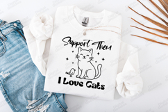 Support Them I Love Cats Cute Kitty SVG PNG JPG Bundle Product Image 2
