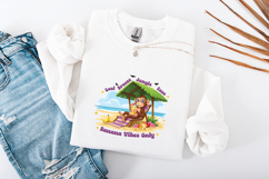 Monkey Beach Vacation SVG - Summer Jungle Banana Vibes Clip Product Image 3