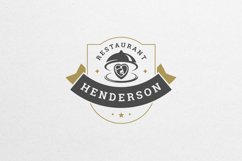 Restaurant retro logotype template Product Image 3