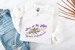 Mardi Gras Trumpet SVG - Jazz Up The Night Carnival Art Product Image 3