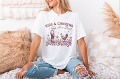 Free Range Farm Kid Design, Homestead PNG, Vintage Farm Product Image 3