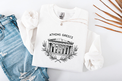 Athens Greece SVG Parthenon Ancient History Logo PNG Product Image 1