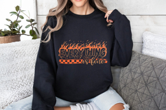 Everything is Fine PNG Digital Download, Trendy Png, Mental Product Image 2