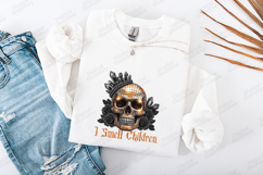 I Smell Children SVG - Golden Disco Skull Halloween Cut File Product Image 3