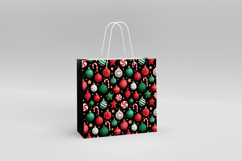 4 Happy Christmas Seamless Patterns, Xmas Digital Paper PNG Product Image 3