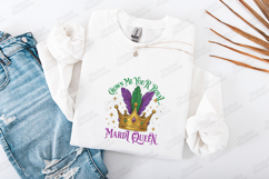 Mardi Gras Queen SVG - Royal Crown Carnival Design Product Image 3