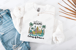 Miami SVG - Colorful City Skyline Vacation Cut File Product Image 3