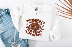 Somebody's Loud Mouth Football Season SVG - Glitter Game Day Product Image 3