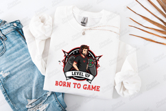 Level Up Born To Game SVG - Esports Pro Gamer Mascot Design Product Image 3