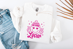 XOXO Be Mine Lover Smiley Face PNG | Retro Valentine Product Image 3