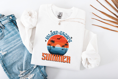 Retro Island Escape Summer Sunset Palm Tree SVG Design Product Image 3