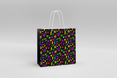 4 Spooky Colorful Halloween Seamless Patterns, Digital Paper Product Image 2