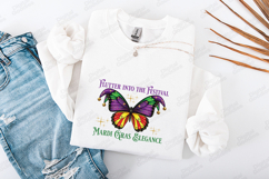 Mardi Gras Butterfly SVG - Flutter Into The Festival Art Product Image 3