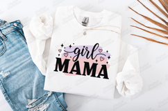 Girl Mama SVG - Trendy Colorful Paint Stroke Motherhood Product Image 1