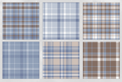 16 Winter Plaid Seamless Patterns Product Image 3