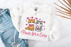 Paws For a Cure SVG - Breast Cancer Awareness Product Image 2