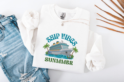 Ship Vibes Summer Cruise Vacation Retro Nautical PNG Product Image 3