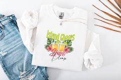 Island Cheers Lime Please Tropical Cocktail Summer SVG Product Image 3