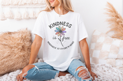 Kindness Is Free PNG, Sprinkle It Everywhere T-Shirt Product Image 3