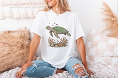 Sea Turtle PNG, Ocean Life Digital Download, Marine Animal Product Image 2
