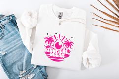 Island Vibes SVG - Tropical Palm Trees &amp; Hibiscus Art Product Image 3