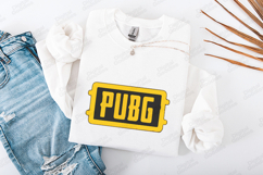 PUBG Tactical Logo SVG - Battle Royale Yellow Gaming Label Product Image 3